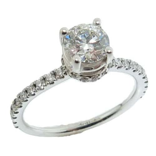 Hidden Halo engagement ring